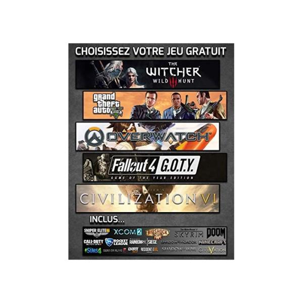 Vibox Nebula GLR560-12 Gaming-PC Computer mit 2 Gratis-Spielen, Windows 10 OS (4,2GHz AMD Ryzen 5 3600 Prozessor, Nvidia GeForce GTX 1660 Grafikkarte, 8Go DDR4 3000MHz RAM, 240GB SSD, 2TB HDD)