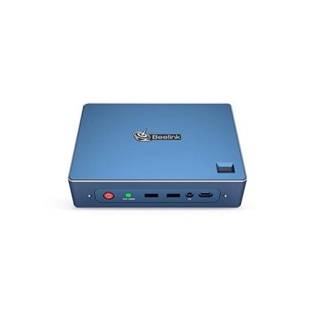 Mini PC, Beelink GT-R Windows 10 Pro Desktop Computer, AMD Ryzen 5 3550H CPU (2.1-3.7GHz 4C/8T), 8GB DDR4+256GB M.2 NVMe SSD+1TB HDD, Extended RAM & SSD/WiFi 6/2* Gigabit Port/Dual HDMI+Display Port