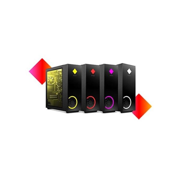 OMEN GT13-0011ng Gaming Desktop (Intel Core i9-10900F, HyperX XMP 16GB DDR4 RAM, 1TB HDD, 512GB SSD, Nvidia GeForce RTX 2080Ti 11GB GDDR6, RGB, Windows 10) schwarz mit Seitenfenster