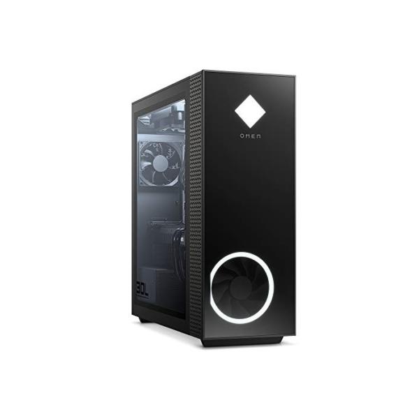 OMEN GT13-0014ng Gaming Desktop (Intel Core i7-10700K, HyperX XMP 16GB DDR4 RAM, 512GB SSD, 1TB HDD, Nvidia GeForce RTX 2080 Super 8GB GDDR6, RGB, Windows 10) schwarz mit Seitenfenster