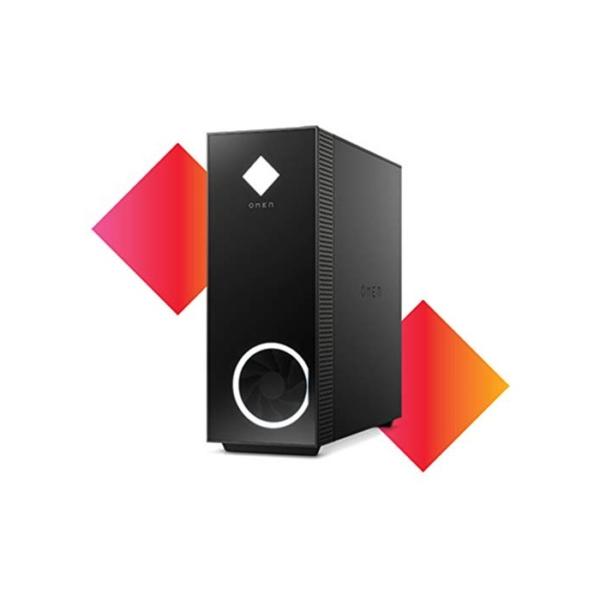 OMEN GT13-0014ng Gaming Desktop (Intel Core i7-10700K, HyperX XMP 16GB DDR4 RAM, 512GB SSD, 1TB HDD, Nvidia GeForce RTX 2080 Super 8GB GDDR6, RGB, Windows 10) schwarz mit Seitenfenster