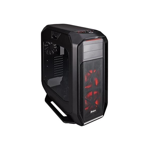 Vibox Zion 9 Gaming-PC (Intel i7-5820K, 32GB RAM, 3TB Festplatte, Nvidia Geforce GTX Titan X, Windows 10) schwarz/rot