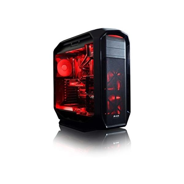 Vibox Zion 9 Gaming-PC (Intel i7-5820K, 32GB RAM, 3TB Festplatte, Nvidia Geforce GTX Titan X, Windows 10) schwarz/rot