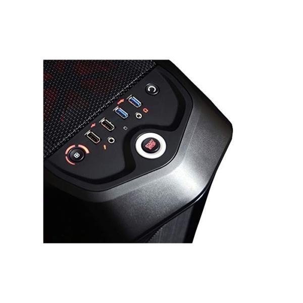 Vibox Zion 9 Gaming-PC (Intel i7-5820K, 32GB RAM, 3TB Festplatte, Nvidia Geforce GTX Titan X, Windows 10) schwarz/rot