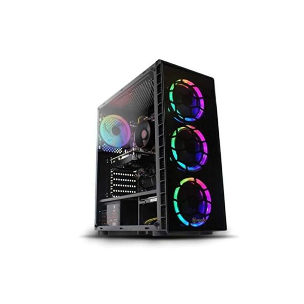 Fierce Gaming PC mit hoher FPS-Zahl: Intel Core i5 9400F Six-Core CPU, NVIDIA GTX 1660 Super 6 GB GPU, 16GB 3000MHz DDR4 RAM, 240GB SSD, 1TB HDD, Windows 10, WLAN