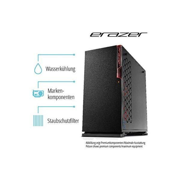 MEDION ERAZER Hunter X10 Gaming Desktop PC (Intel Core i7-10700k, 32GB DDR4 RAM, 1TB PCIe SSD, 2TB HDD, NVIDIA GeForce RTX 2080 SUPER 8GB GDDR6 VRAM, WLAN, Ohne OS)