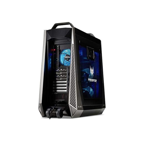 Predator Orion 9000 (PO9-900) Gaming Desktop PC (Intel Core i9-9900X, 16 GB RAM, 512 GB PCIe SSD + 1.000 GB HDD, NVIDIA GeForce RTX 2080 (8 GB GDDR6 VRAM), Win 10 Home) schwarz