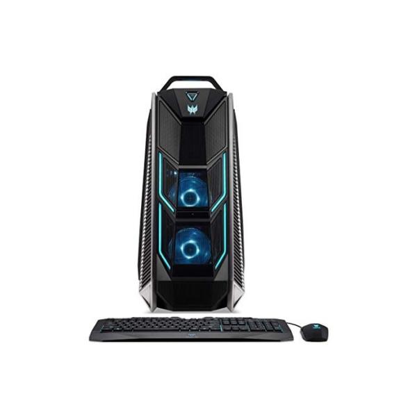 Acer DG.E0PEG.136 Predator Orion 9000 PO9-900 Gaming Desktop PC (Intel Core i7-7800X, 16 GB RAM, 128 GB PCIe SSD + 1000 GB HDD, NVIDIA GeForce RTX 2080 Ti, Win 10) Schwarz