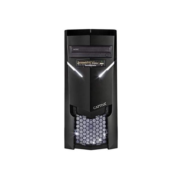 Captiva G7IG 19V2 Gaming-PC | Intel Core i5-9400F | Nvidia GeForce GTX 1650 4GB GDDR5 | 8GB DDR4 RAM | SSD 480GB | HDD 1TB | Luftkühlung | Led Lüfter | Windows 11 Home | Gaming PC, PC Spiele
