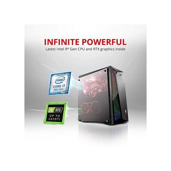 MSI Infinite X Plus 9SF-615EU Desktop-Gaming-Computer, Intel Core i7-9700KF, NVIDIA GeForce RTX 2080Ti 11GB, 32GB RAM, 1TB HDD und 2TB SSD, RGB Mystic Light, Windows 10 Home