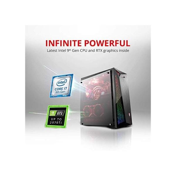 MSI Infinite X Plus 9SF-615EU Desktop-Gaming-Computer, Intel Core i7-9700KF, NVIDIA GeForce RTX 2080Ti 11GB, 32GB RAM, 1TB HDD und 2TB SSD, RGB Mystic Light, Windows 10 Home