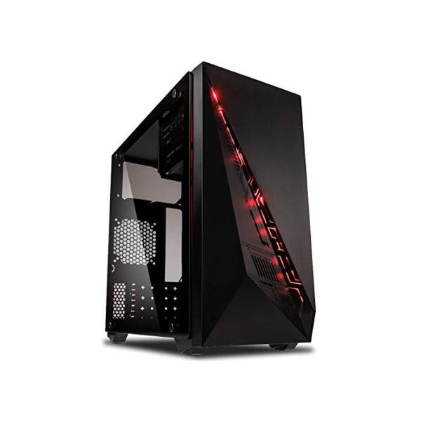 VIBOX VBX-PC-1494 Cerberus Paket 12 54,6 cm (21,5 Zoll) Gaming Desktop-PC (Intel pentium_dual_core K-G3258 4.4GHz, 16GB RAM, 2240GB HDD, NVIDIA Geforce GTX 750 Ti, Win 10 Home) rot
