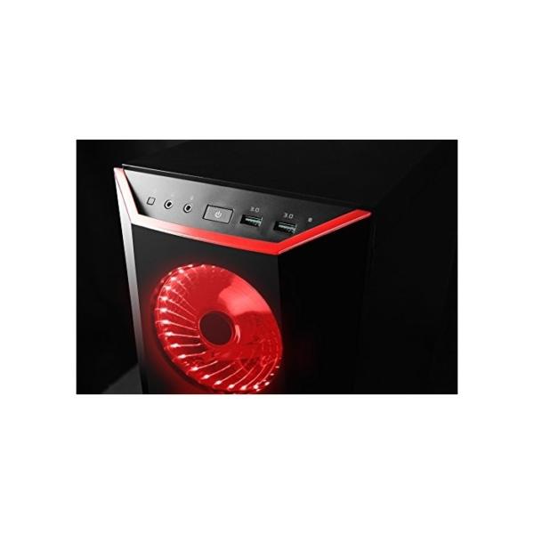 VIBOX VBX-PC-278251 Gaming Desktop PC (Intel Core i7 8700K, 1000GB Festplatte, 8GB RAM, NVIDIA GeForce GTX 1080 Ti, Win 10 Home) Rot