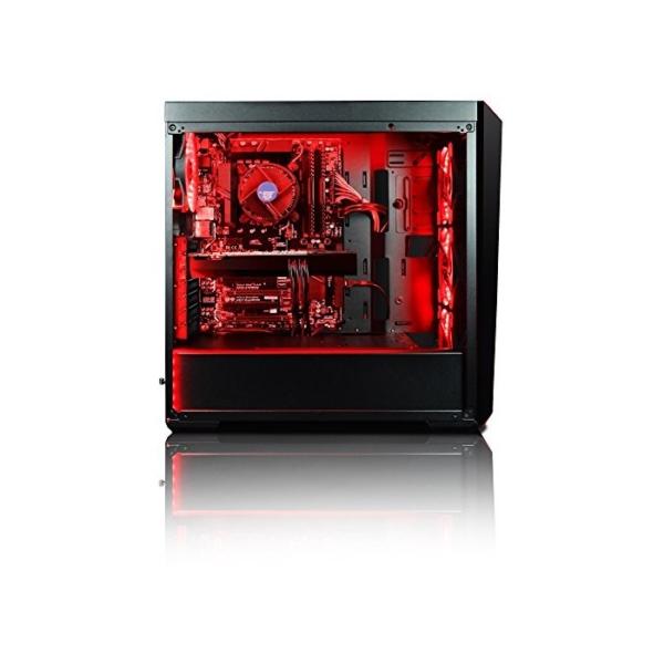 VIBOX VBX-PC-278251 Gaming Desktop PC (Intel Core i7 8700K, 1000GB Festplatte, 8GB RAM, NVIDIA GeForce GTX 1080 Ti, Win 10 Home) Rot