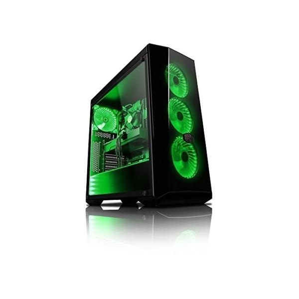 Vibox VBX-PC-278255 Gaming Desktop PC (Intel Core i7 8700K, 1000GB Festplatte, 8GB RAM, NVIDIA GeForce GTX 1080 Ti, Win 10 Home) Grün