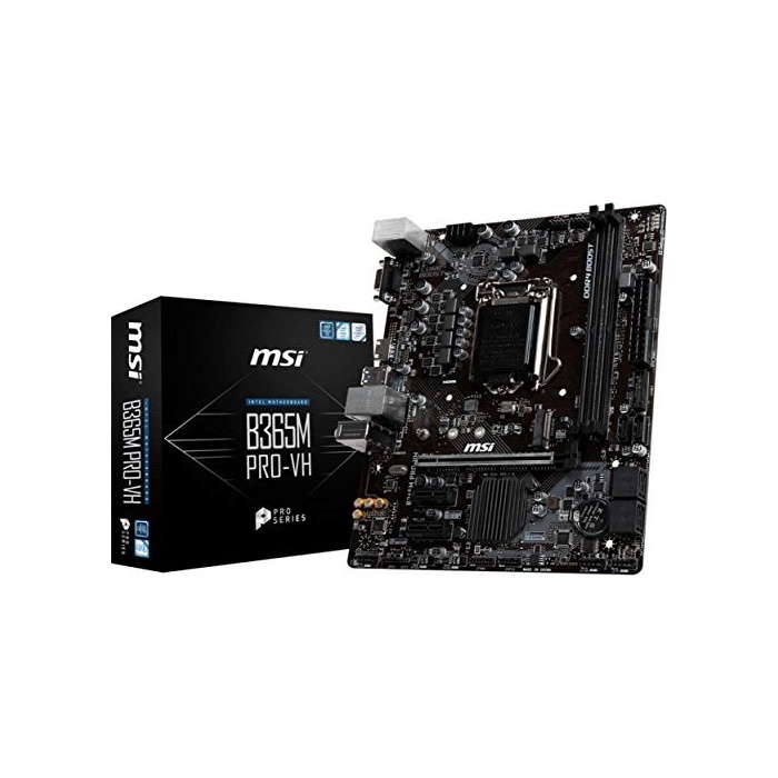 MSI B365M PRO-VH Intel Sockel 1151 DDR4 m.2 USB 3.2 Gen 2 HDMI M-ATX Motherboard