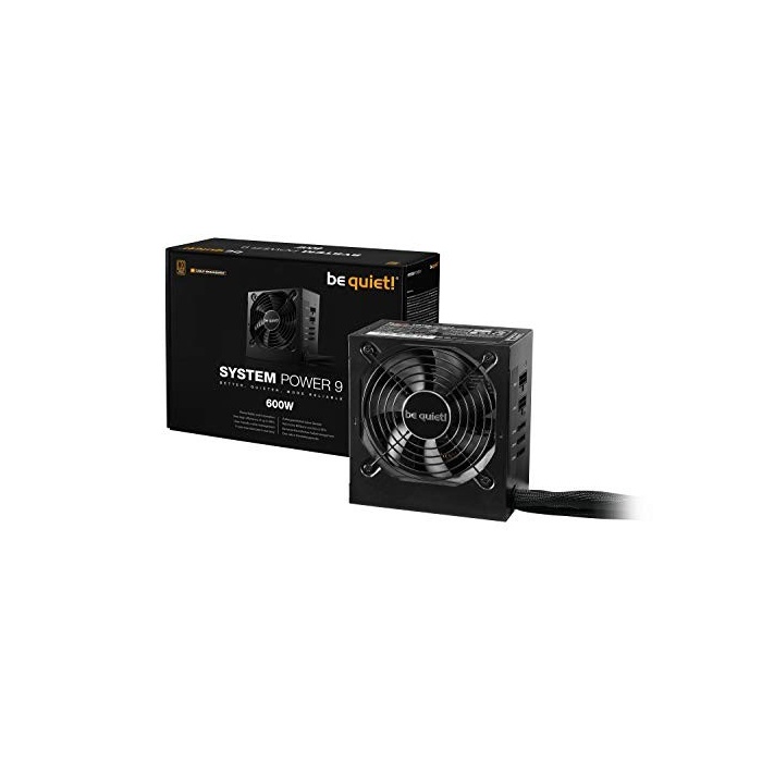 be quiet! System Power 9 ATX PC Netzteil 600W cm | BN302 schwarz mit Kabelmanagement
