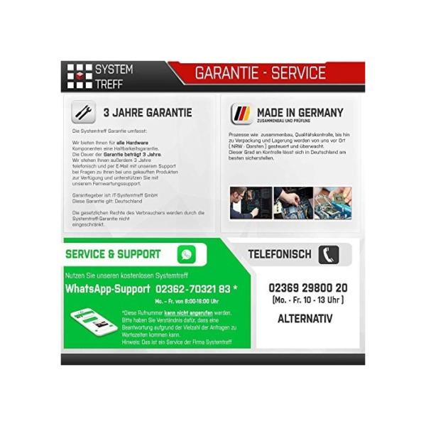 SYSTEMTREFF® Gaming PC AMD Ryzen 5 5600X 6x4.6GHz | Nvidia Geforce GTX 1660Ti 6GB DX12 | 512GB M.2 | 16GB DDR4 RAM | Windows 11 | WLAN Desktop Computer Rechner für Gamer, Zocker & Streamer