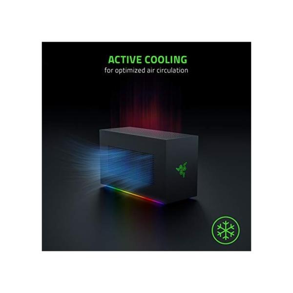 Razer Tomahawk Gaming Desktop - Modularer SFF-Gaming-Desktop mit NVIDIA GeForce RTX 3080 (Intel i9-9980HK, 16GB DDR4 RAM, 512GB PCIe + 2TB HDD, 750W Netzteil) Schwarz