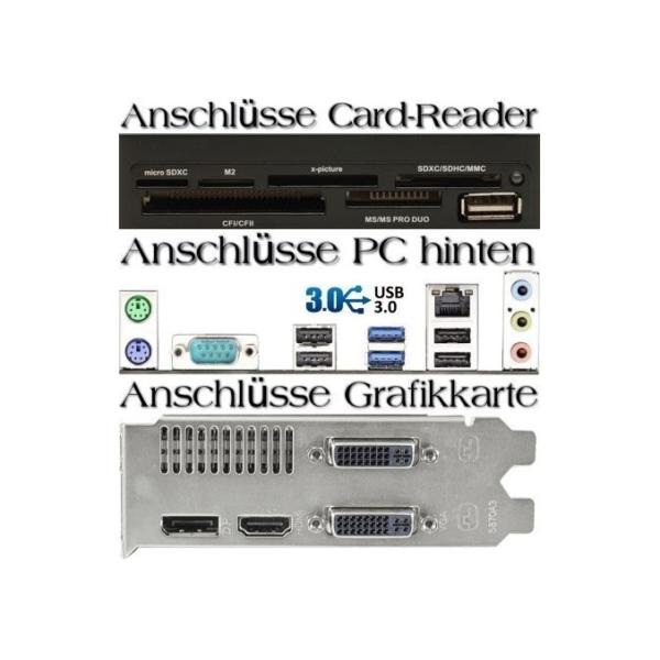 Komplett-PC (AMD FX-8320 8x 3.5GHz, 60,96cm (24