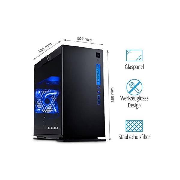 MEDION ERAZER Engineer X15 Gaming Desktop PC (AMD Ryzen 7 5800X Desktop-Prozessor, 16GB DDR4 RAM, 1TB SSD, 4TB HDD, NVIDIA GeForce RTX 3060 Ti, Win 10 Home)