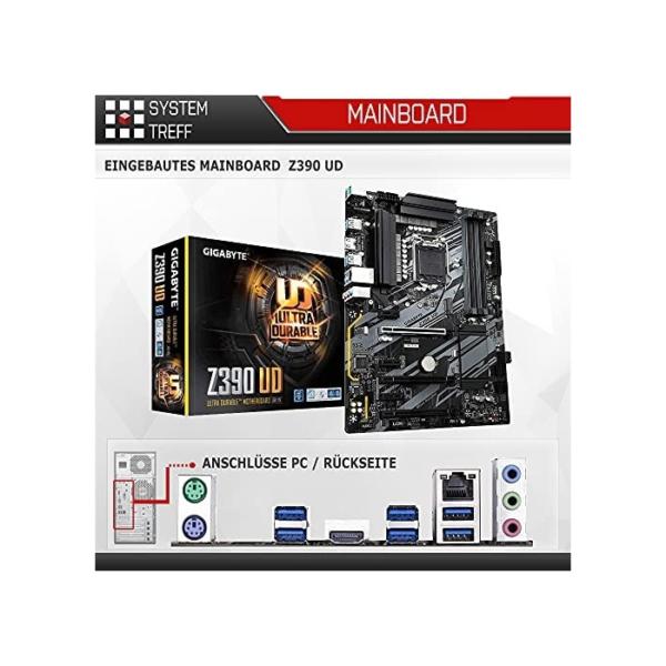 SYSTEMTREFF® Gaming PC Intel Core i9-11900KF 8x5.3GHz | Nvidia GeForce RTX 3070 8GB DX12 | 1TB M.2 NVMe + 1TB HDD | 16GB DDR4 RAM | Windows 11 | Desktop Computer Rechner für Gamer, Zocker & Streamer
