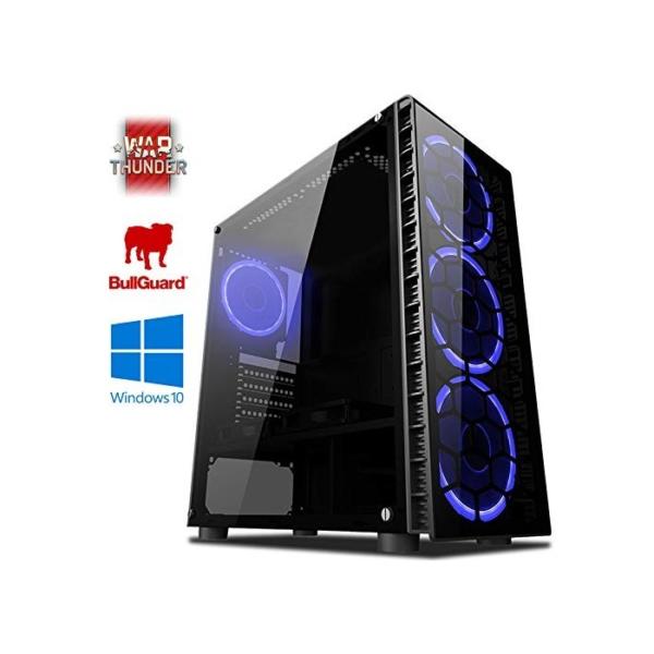 Vibox VBX-PC-5142 Centre 4X Gaming Desktop-PC (AMD Phenom Quad Core FX-4300, 8GB RAM, 2TB HDD, NVIDIA Geforce GTX 750, kein Betriebssystem) blau