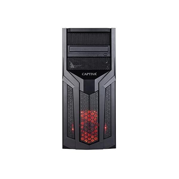 Captiva Highend Gaming R64-082 AMD Ryzen 5 5600X A520M Mainboard Radeon RX 6600 XT 8GB 16GB DDR4 RAM SSD 500GB M.2 NVME Luftkühlung Rote Beleuchtung Windows 11 Home PC Spiele, 16GB SSD 500GB M.2 NVME Windows 10 Home, AMD R5 5600X RX 6600XT 8GB 8860 red