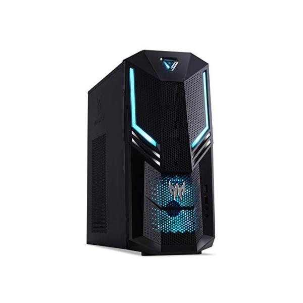 Predator Orion 3000 (PO3-600) Gaming Desktop-PC (Intel Core i5-9400F, 16 GB RAM, 256 GB PCIe SSD + 1.000 GB HDD, NVIDIA GeForce GTX 1660 Ti (6 GB GDDR6), Windows 10 Home) schwarz/blau