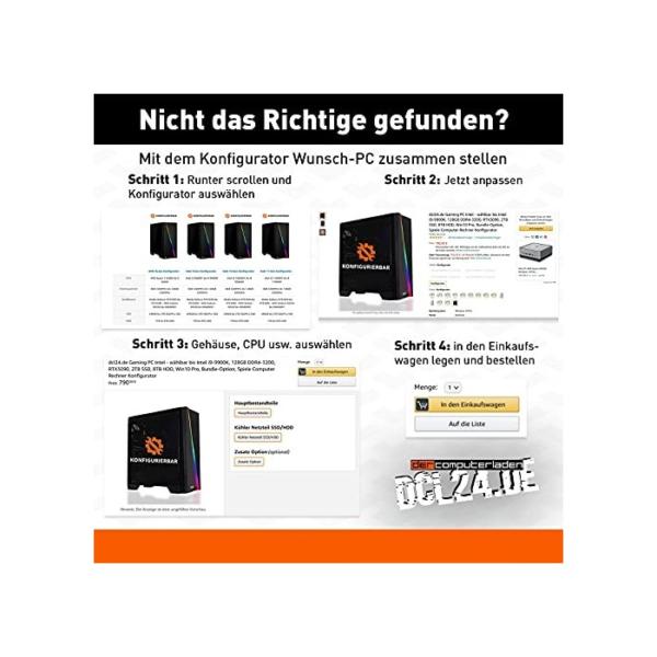 dcl24.de Gaming PC [16081] AMD Ryzen 9 5950X 16x4.9 GHz Turbo - 1TB SSD, 16GB DDR4, GTX1650 4GB, WLAN, Windows 10 Pro AMD Ryzen 9-5950X 16 x 4,90 GHz GTX1650, 16GB RAM, 1TB SSD