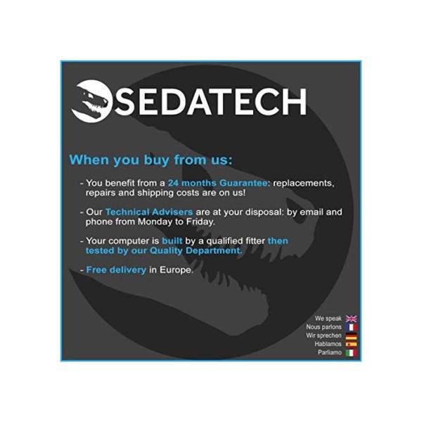 Sedatech Expert Gaming PC Paket • Intel i7-11700KF • RTX3060 • 16GB RAM • 1TB SSD M.2 • 2TB HDD • Windows 11 • Monitor 24