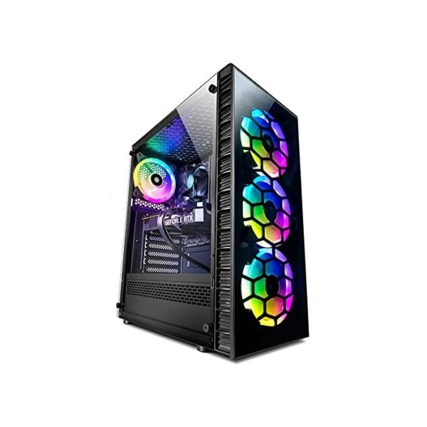 Vibox VII-29 Gaming PC - Intel i7 13700F Prozessor 5.2GHz - RTX 3060 12GB Grafikkarte - 16GB RAM - 1TB NVMe M.2 SSD - 600W PSU - Windows 11 - WiFi RTX 3060 Kolink Observatory Mesh