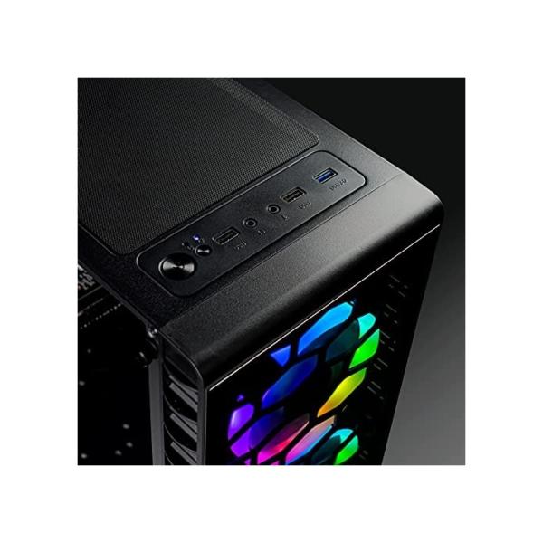 Vibox VII-29 Gaming PC - Intel i7 13700F Prozessor 5.2GHz - RTX 3060 12GB Grafikkarte - 16GB RAM - 1TB NVMe M.2 SSD - 600W PSU - Windows 11 - WiFi RTX 3060 Kolink Observatory Mesh