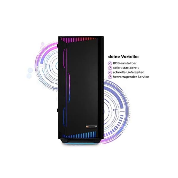dcl24.de Gaming PC [13857] AMD Ryzen 5 3600 6x4.2 GHz Turbo - 1TB SSD + 1TB HDD, 16GB DDR4, GTX1050Ti 4GB, WLAN, Windows 10 Pro AMD Ryzen 5-3600 6 x 4,20 GHz GTX1050Ti, 16GB RAM, 240GB SSD + 1TB HDD