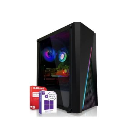 SYSTEMTREFF® Basic Gaming PC AMD Athlon X4 970 4x4GHz | Nvidia Geforce GTX 1650 4GB DX12 | 256GB SSD + 1TB HDD | 16GB DDR4 RAM | WLAN Desktop Computer Rechner für Gamer, Zocker