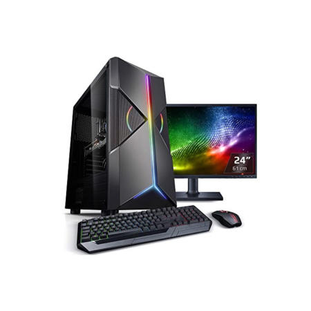 Kiebel PC Set Gaming mit TFT Twister AMD Ryzen 5 3600, 16GB RAM, NVIDIA GTX 1660, 1000GB SSD, 2000GB HDD, Windows 10 [184150]