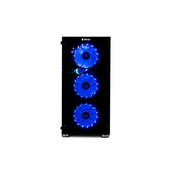 NitroPC - Gaming PC Extreme Silver (Intel Core i7 12700 12/20 4.9GHz, RTX 3060 12GB, RAM 16GB, M.2 512GB + HDD 1TB, Windows 11 Home, WiFi) Gamer PC, Desktop Computer