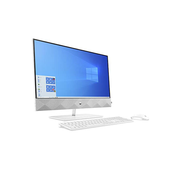 HP Pavilion 27-d1002ng (27 Zoll / QHD) All-in-One PC (Intel Core i7-11700T, 16GB DDR4 RAM, 1TB HDD, 512GB SSD, Nvidia GeForce MX350 4GB, Windows 10) weiß