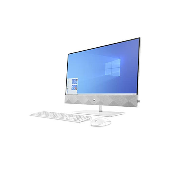 HP Pavilion 27-d1002ng (27 Zoll / QHD) All-in-One PC (Intel Core i7-11700T, 16GB DDR4 RAM, 1TB HDD, 512GB SSD, Nvidia GeForce MX350 4GB, Windows 10) weiß