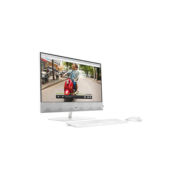 HP Pavilion 27-d1002ng (27 Zoll / QHD) All-in-One PC (Intel Core i7-11700T, 16GB DDR4 RAM, 1TB HDD, 512GB SSD, Nvidia GeForce MX350 4GB, Windows 10) weiß