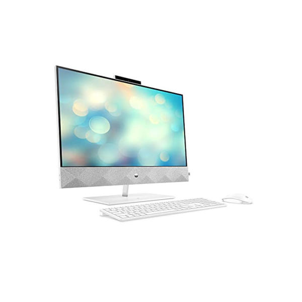 HP Pavilion 27-d1002ng (27 Zoll / QHD) All-in-One PC (Intel Core i7-11700T, 16GB DDR4 RAM, 1TB HDD, 512GB SSD, Nvidia GeForce MX350 4GB, Windows 10) weiß