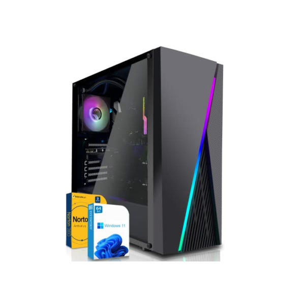 SYSTEMTREFF Gaming PC AMD Ryzen 7 5800X 8x4.7GHz | Nvidia GeForce RTX 3060 12 GB DX12 | 1TB M.2 NVMe + 2TB HDD | 32GB DDR4 RAM | WLAN Desktop Computer Rechner für Gamer, Zocker& Streamer