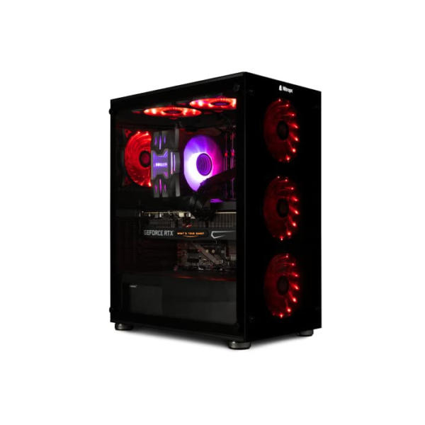 NitroPC - Gaming PC Extreme Gold (AMD Ryzen 7 5800X 8/16 4.7GHz, RTX 3060 Ti 8GB, RAM 32GB, M.2 1TB + HDD 1TB, Windows 11 Home, WiFi) Gamer PC, Desktop Computer