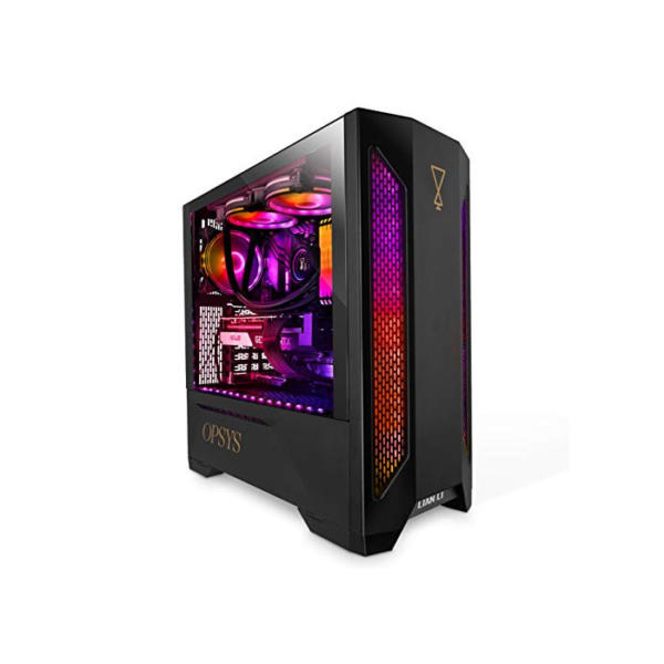 OPSYS Gallantis-V4 RGB Gaming PC Computer mit Display und Tastatur, Maus (AMD Ryzen 5 5600X, Geforce RTX 3070, 1 TB NVMe SSD, 2 TB HDD, 32 GB RAM, Bluetooth, Ohne OS)