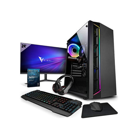 Vibox I-40 Gaming PC - 22 Zoll Set Komplett - Quad Core AMD Ryzen 3200G 4GHz - Radeon Vega 8-16GB RAM - 1TB SSD - Windows 11 - WiFi 1TB SSD | 16GB RAM | W11 VTX-2W Komplett PC Set