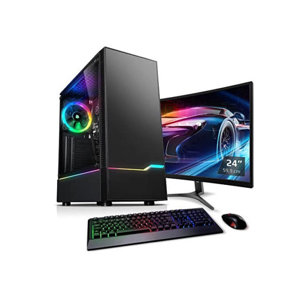 Kiebel PC Set Gaming mit TFT Viper V AMD Ryzen 5 5600G, 16GB RAM, AMD Vega, 500GB SSD, 1000GB HDD [185847]