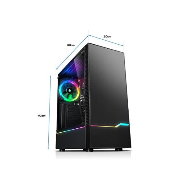Kiebel PC Set Gaming mit TFT Viper V AMD Ryzen 5 5600G, 16GB RAM, AMD Vega, 500GB SSD, 1000GB HDD [185847]