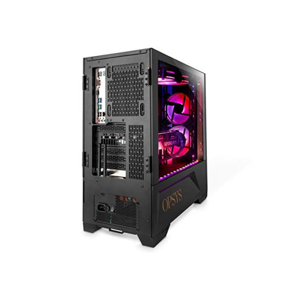 OPSYS Gallantis-i4 RGB Gaming PC Computer mit Display und Tastatur, Maus (AMD Ryzen 5 5600, Geforce RTX 3060 Ti, 1 TB NVMe SSD, 2 TB HDD, 32 GB RAM, Bluetooth, Windows 11)
