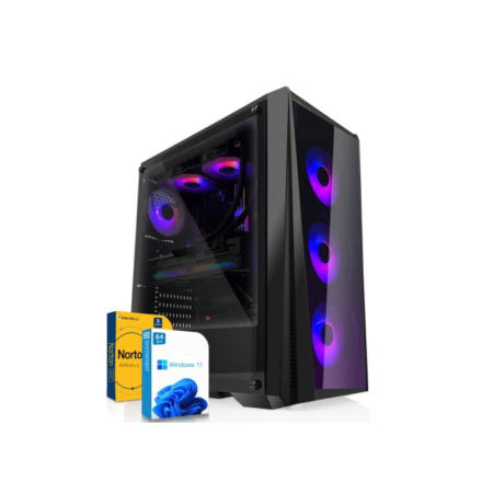 SYSTEMTREFF® Gaming PC AMD Ryzen 5 4500 6x4.1GHz | Nvidia RTX 3050 8GB DX12 | 512GB M.2 NVMe + 1TB HDD | 16GB DDR4 RAM | WLAN Desktop Computer Rechner für Gamer, Zocker & Streamer