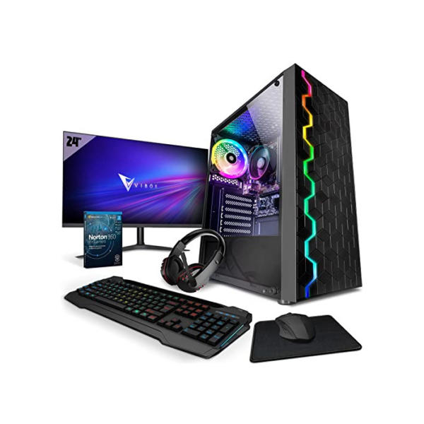 Vibox VI-117 Gaming PC - AMD Ryzen 3200GE 4GHz - Radeon Vega 8s - 8GB RAM - 1TB SSD - Linux OS - WiFi 1TB SSD | 8GB RAM | Linux VTX-1